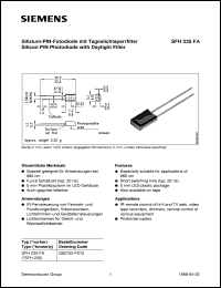 datasheet for SFH235FA by Infineon (formely Siemens)