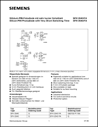 datasheet for SFH2540 by Infineon (formely Siemens)