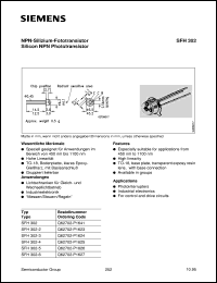 datasheet for SFH302 by Infineon (formely Siemens)