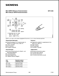 datasheet for SFH305 by Infineon (formely Siemens)