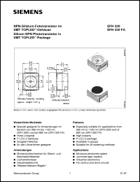 datasheet for SFH320FA-3 by Infineon (formely Siemens)