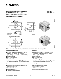 datasheet for SFH325FA-3 by Infineon (formely Siemens)