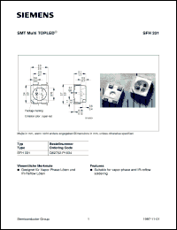 datasheet for SFH331 by Infineon (formely Siemens)