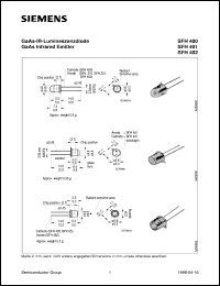 datasheet for SFH400-3 by Infineon (formely Siemens)