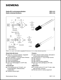 datasheet for SFH415-U by Infineon (formely Siemens)