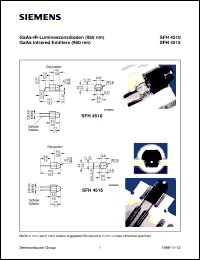 datasheet for SFH4510 by Infineon (formely Siemens)