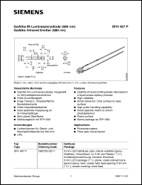 datasheet for SFH487P by Infineon (formely Siemens)