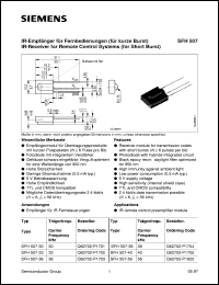 datasheet for SFH507-30 by Infineon (formely Siemens)