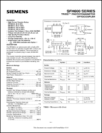 datasheet for SFH600 by Infineon (formely Siemens)