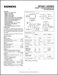 datasheet for SFH601 by Infineon (formely Siemens)