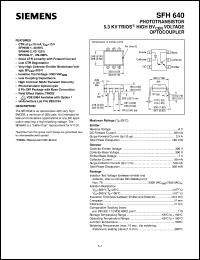 datasheet for SFH640 by Infineon (formely Siemens)