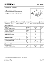 datasheet for SMBTA06M by Infineon (formely Siemens)