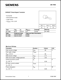 datasheet for SN7000 by Infineon (formely Siemens)