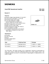 datasheet for TAE4453G by Infineon (formely Siemens)