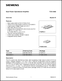 datasheet for TCA2465G by Infineon (formely Siemens)