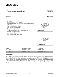 datasheet for TCA3727 by Infineon (formely Siemens)