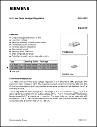 datasheet for TLE4262G by Infineon (formely Siemens)