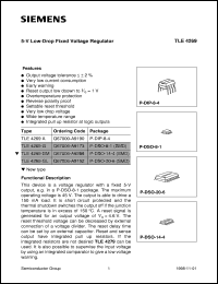 datasheet for TLE4269GL by Infineon (formely Siemens)