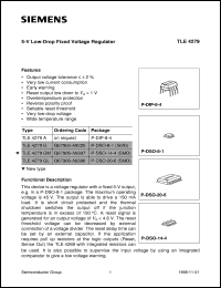 datasheet for TLE4279GM by Infineon (formely Siemens)
