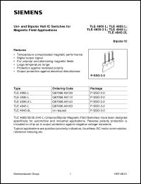 datasheet for TLE4905L by Infineon (formely Siemens)
