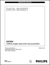 datasheet for 83C654 by Philips Semiconductors