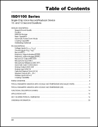 datasheet for ISD1110P by Information Storage Devices, Inc.