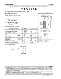 datasheet for 2SD1508 by Toshiba