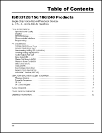 datasheet for ISD33120E by Information Storage Devices, Inc.