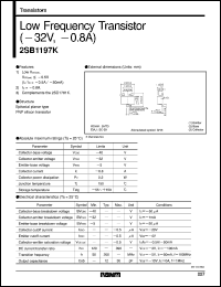 datasheet for 2SB1197K by ROHM
