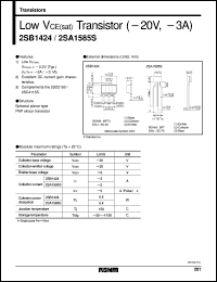 datasheet for 2SB1585S by ROHM