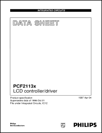 datasheet for PCF2113AH/F2 by Philips Semiconductors