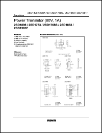 datasheet for 2SD1768S by ROHM