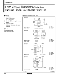 datasheet for 2SD2098 by ROHM