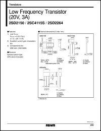 datasheet for 2SD2150 by ROHM