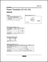 datasheet for 2SD2167 by ROHM