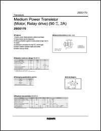 datasheet for 2SD2170 by ROHM