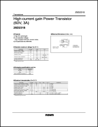 datasheet for 2SD2318 by ROHM