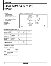 datasheet for 2SK2094 by ROHM