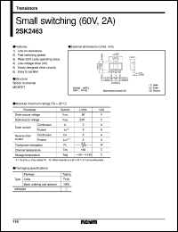 datasheet for 2SK2463 by ROHM