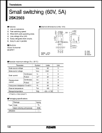 datasheet for 2SK2503 by ROHM