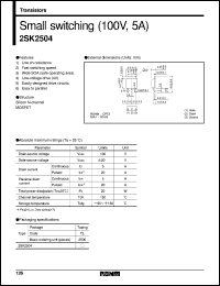 datasheet for 2SK2504 by ROHM