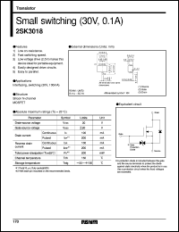 datasheet for 2SK3018 by ROHM