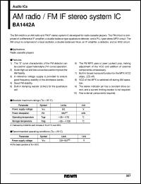 datasheet for BA1442A by ROHM