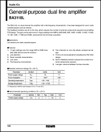datasheet for BA3118L by ROHM