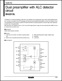 datasheet for BA3313L by ROHM