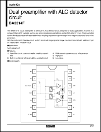 datasheet for BA3314F by ROHM
