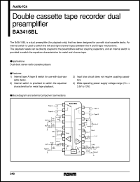 datasheet for BA3416BL by ROHM