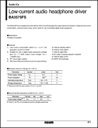 datasheet for BA3575FS by ROHM