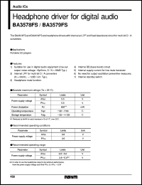 datasheet for BA3578FS by ROHM