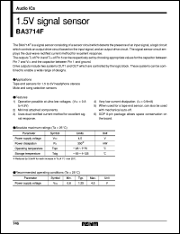 datasheet for BA3714F by ROHM
